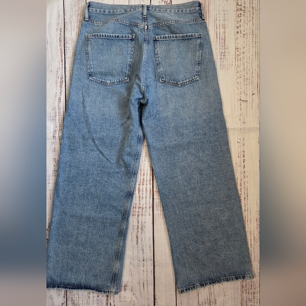 Agolde Ren Wide Leg Jeans in Disclosure Light Wash Relaxed Size 29 - Picture 9 of 10